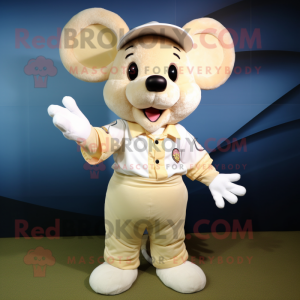 Cream Mouse mascotte...