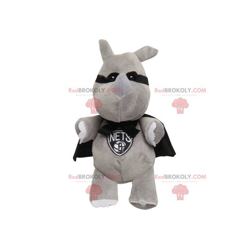 Masked rabbit mascot with a cape - Redbrokoly.com