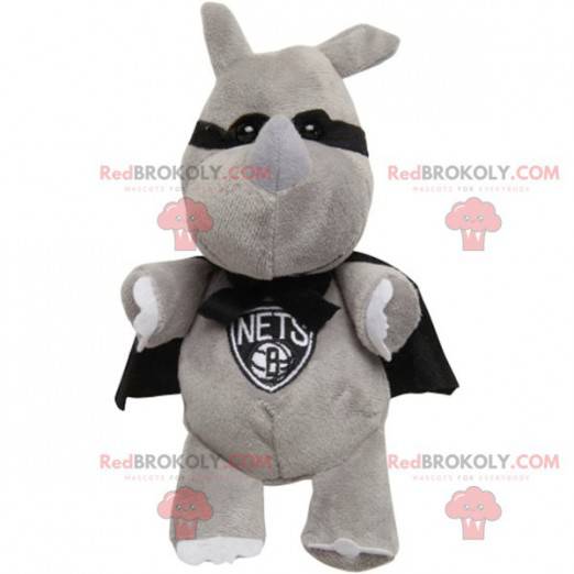 Mascotte de lapin masqué avec une cape - Redbrokoly.com