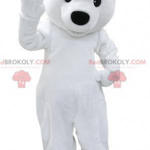 Mascotte d'ours blanc. Mascotte d'ours polaire - Redbrokoly.com