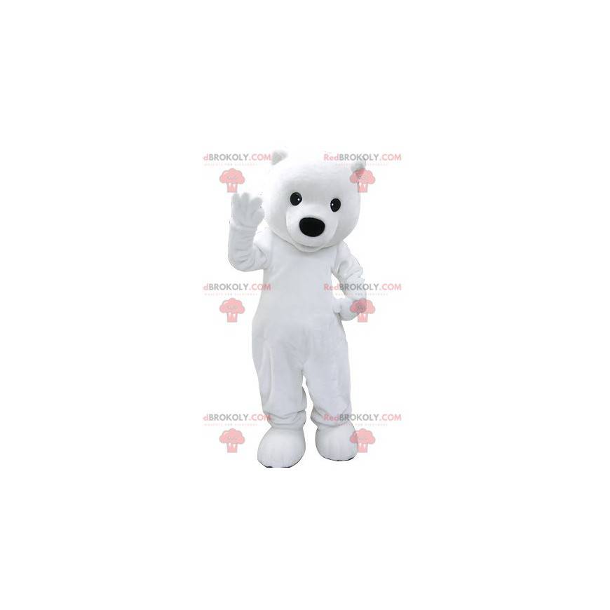 Mascotte d'ours blanc. Mascotte d'ours polaire - Redbrokoly.com