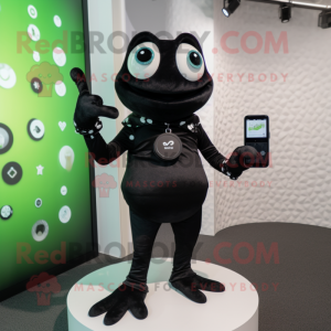 Black Frog mascotte kostuum...