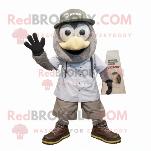 Grijs hoefijzer mascotte...