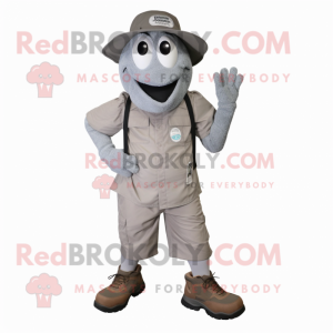 Grijs hoefijzer mascotte...