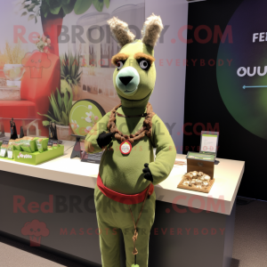 Olive Llama mascotte...