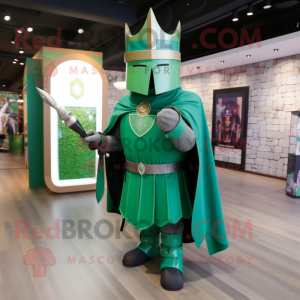 Grøn middelalderlig ridder...