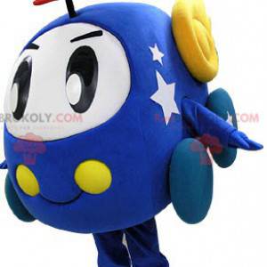Blue and white car mascot. Toy mascot - Redbrokoly.com