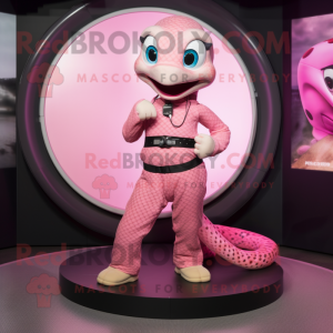 Pink Anaconda maskot...