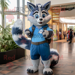 Blue Raccoon mascotte...