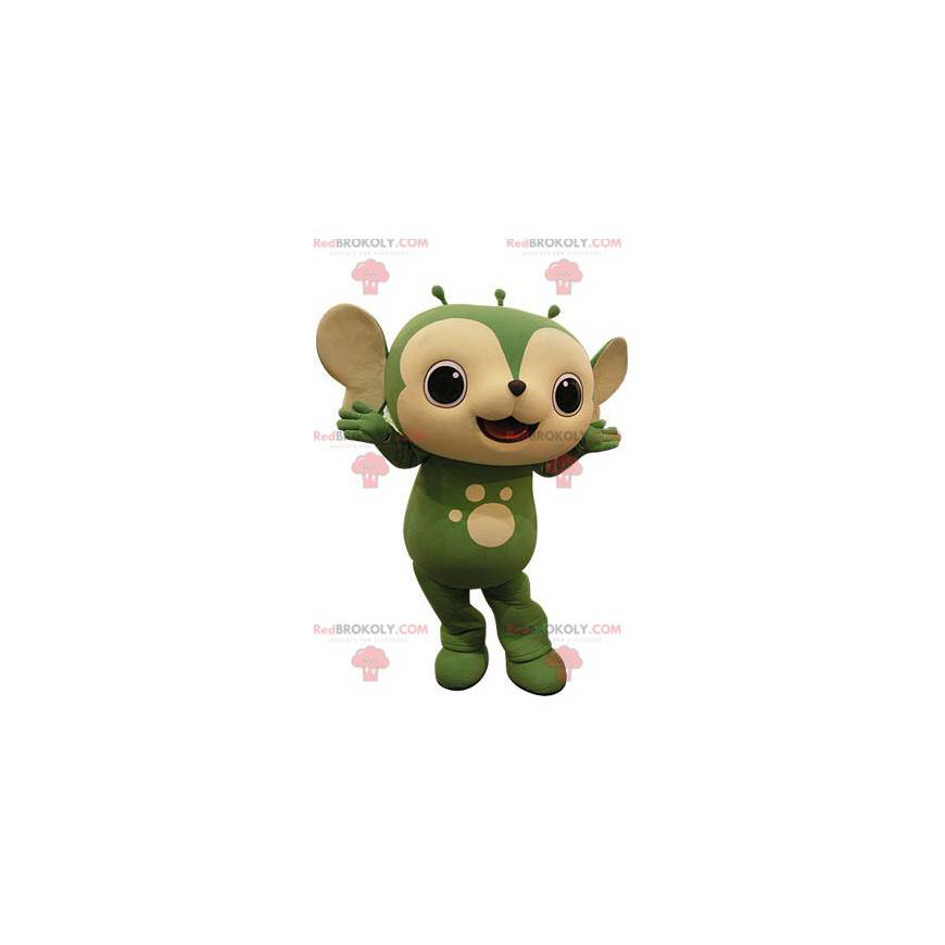 Green and beige animal mascot. Squirrel mascot - Redbrokoly.com