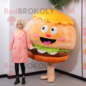 Peach Hamburger maskot...