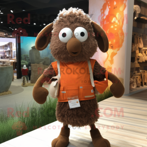 Rust Sheep mascotte kostuum...