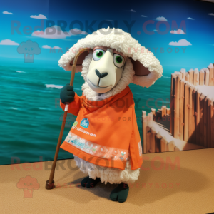 Rust Sheep mascotte kostuum...