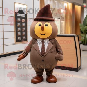 Brown Pear mascotte kostuum...