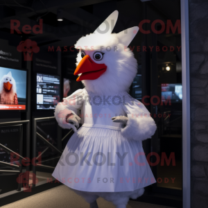 White Hens maskot kostume...