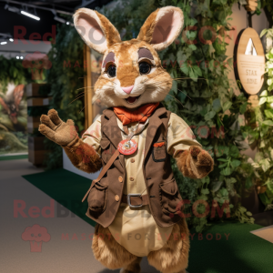 Tan Wild Rabbit mascotte...