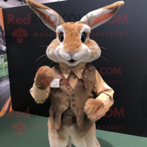 Tan Wild Rabbit mascotte...