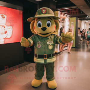 Olive Fire Fighter mascotte...