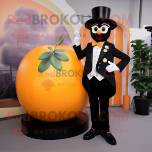 Peach Mandarin maskot drakt...