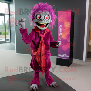 Magenta Zombie maskot...