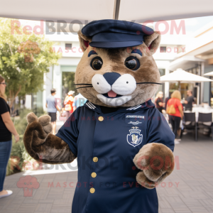 Navy Jaguarundi mascotte...