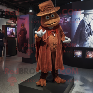 Rust Magician mascot costume character dressed with a Poplin Shirt and Anklets