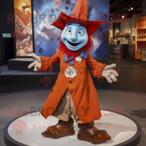 Rust Magician mascot costume character dressed with a Poplin Shirt and Anklets