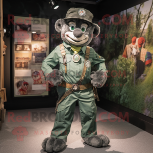 Silver Green Beret mascotte...