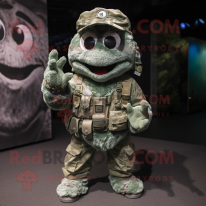 Sølvgrønn Beret maskot...