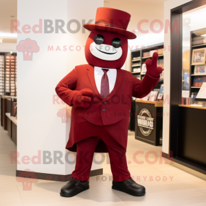 Maroon Advokat maskot drakt...