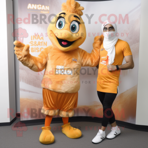 nan Butter Chicken mascot costume character dressed with a Joggers and Tie pins