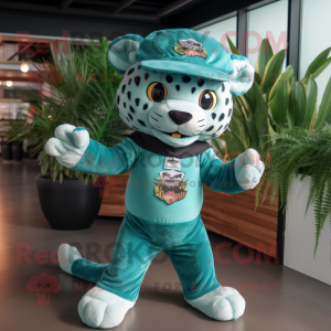 Teal Jaguar mascotte...