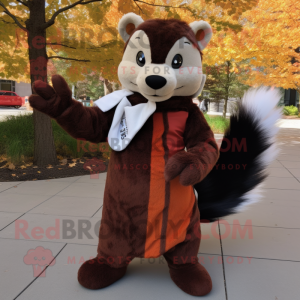 Rust Skunk maskot kostume...