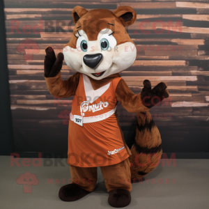 Rust Skunk maskot kostume...