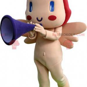 Mascote do anjo cupido com asas - Redbrokoly.com