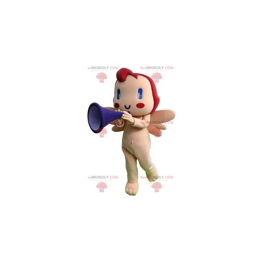 Cupido-engel mascotte met vleugels - Redbrokoly.com