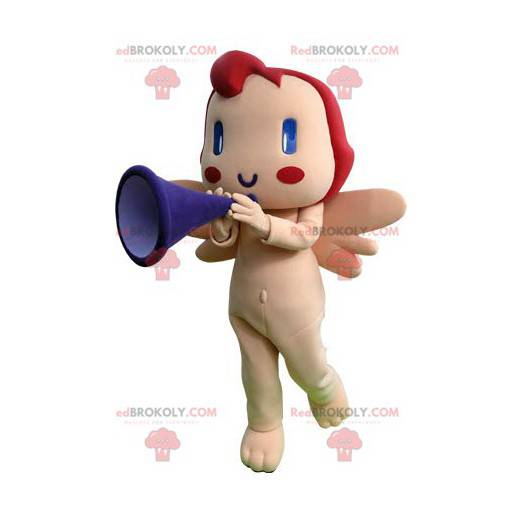 Amor engel maskot med vinger - Redbrokoly.com