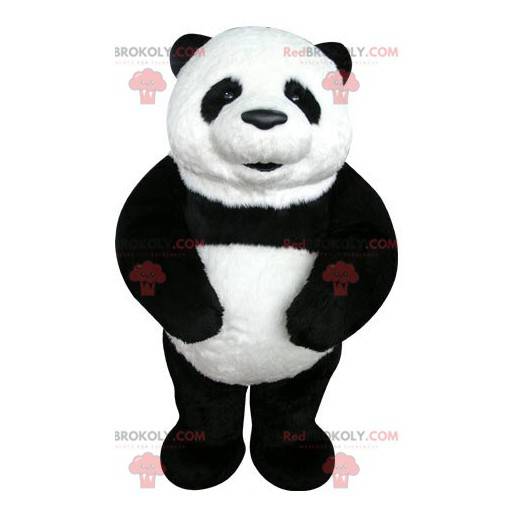 Mascotte de panda noir et blanc très beau et réaliste -