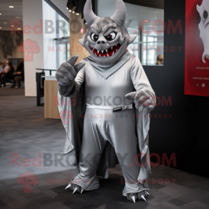 Silver Devil maskot kostume...