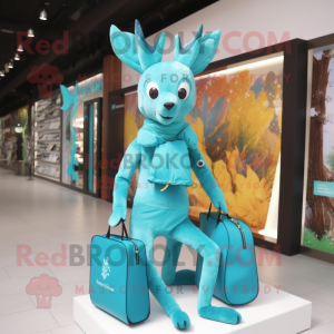 Turquoise ree mascotte...