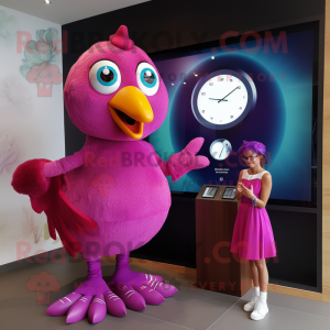 Magenta Dove mascotte...