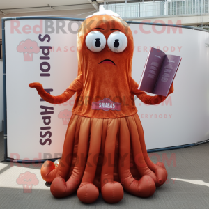 Rust Squid maskot kostume...