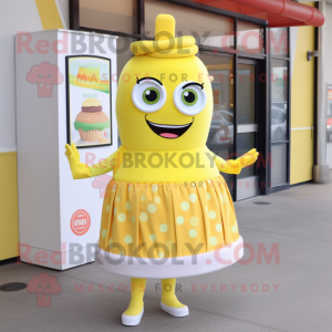 Lemon Yellow Burgers maskot...