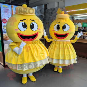 Lemon Yellow Burgers maskot...