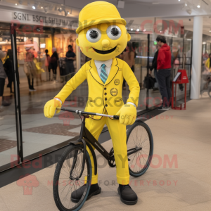 Citrongul Unicyclist maskot...