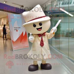 Cream Arrow Of Love maskot...