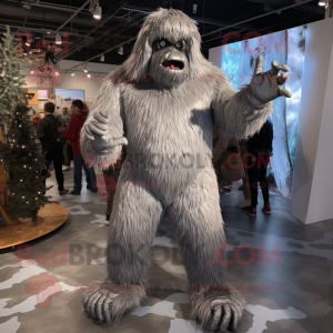 Sølv Sasquatch maskot...