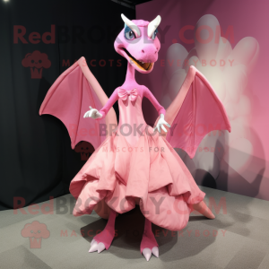 Pink Pterodactyl maskot...