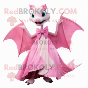 Pink Pterodactyl maskot...