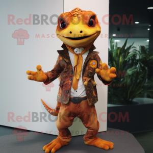 Rust Geckos maskot kostume...